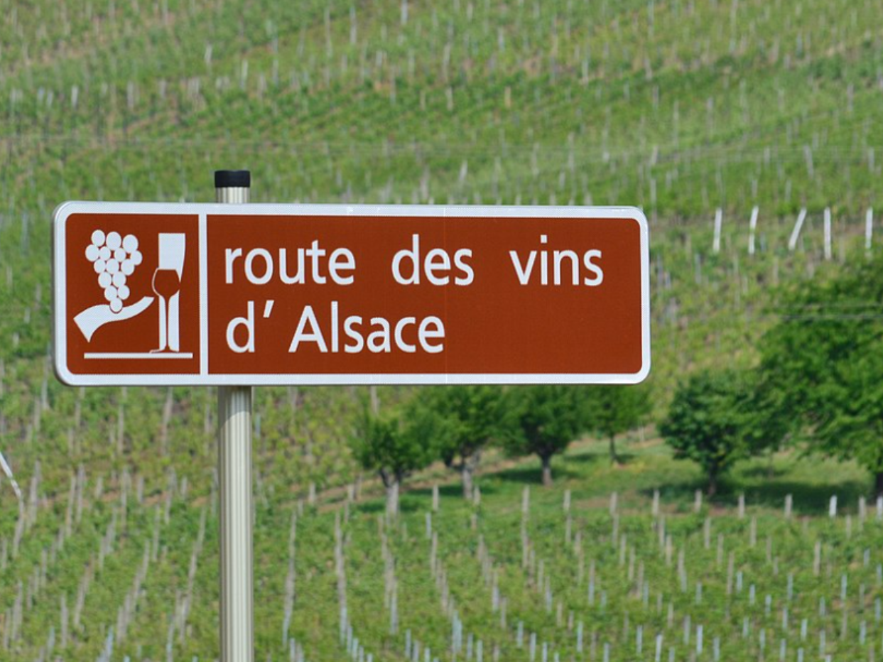 panneau Route des Vins